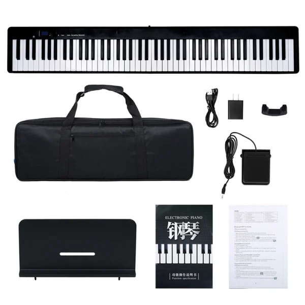 Piano numérique pliable portable